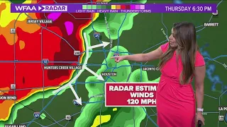 Houston storms: 120 mph wind speeds picked up by radar