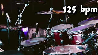 125 Bpm Drum Track Batería - Straight Beat Eighth Notes