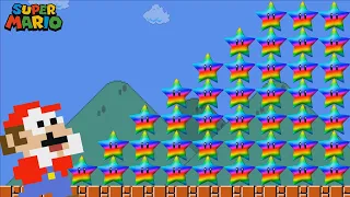 Can Mario Collect 999 Rainbow Stars in New Super Mario Bros. ? (Mario Cartoon Animation)