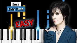 Enya - Only Time - EASY Piano Tutorial