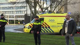 Ambulance leaves UN court after Praljak 'takes poison'