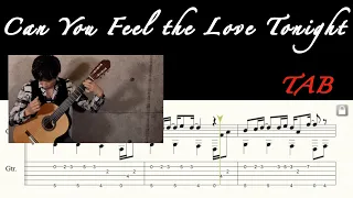 [TAB] Elton John - Can You Feel the Love Tonight (From “The Lion King”) Fingerstyle Guitar