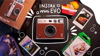 Fujifilm Instax Mini Evo aesthetic unboxing | My first Polaroid 📷