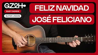 Feliz Navidad Guitar Tutorial - José Feliciano Guitar Lesson |Easy Chords + Lead Guitar|