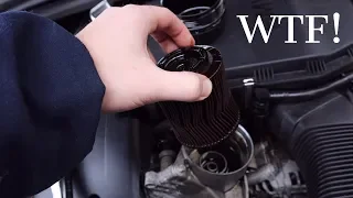 BMW Oil Filter Cap Separated! (Lifter Tick/Oil Starvation Cause)