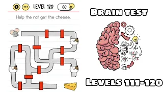 brain test tricky puzzles level 111 112 113 114 115 116 117 118 119 120 walkthrough