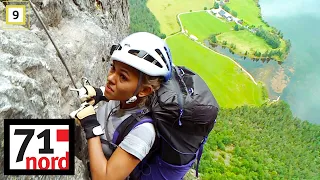 71° nord kjendis | Alexandra Joner begynner å gråte i fjellveggen | discovery+ Norge