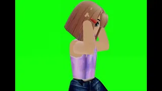 Girl dances to MEGATRON by Nicki Minaj while being surrounded by a green screen