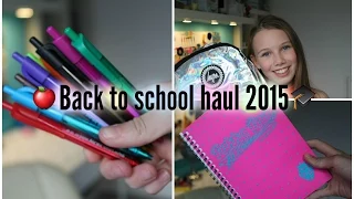 Back to school Haul 2015