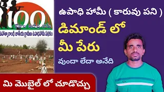 Upadhi Hami Demand For Work / Upadi Hami / Upadi Hami Demand List In Telugu By Ashok