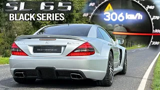 MERCEDES SL65 AMG BLACK SERIES V12 BiTurbo 306km/h Autobahn POV & SOUND