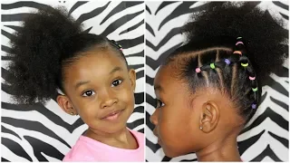 Piggy Back Side Ponytail | Hairstyles for Kids Girls