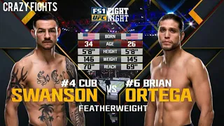 Cub Swanson vs Brian Ortega - Featherweight Bout (Highlights)