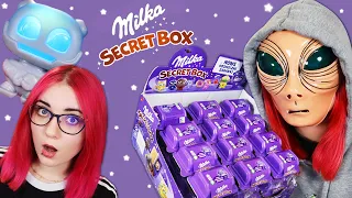 TRAFIŁAM ROBOTA 🤖 🤩 Otwieram KOSMICZNE Milka Secret Box 🍫