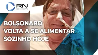 Bolsonaro retira sonda e volta a se alimentar sozinho hoje