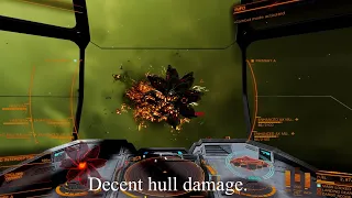 Enhanced AX Multi cannon Type 10 versus Cyclops. Elite Dangerous Odyssey.