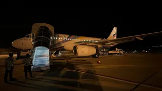 Bangkok Airways A319 - Approach, Landing and Taxi into Koh Samui | PG962 SIN-USM