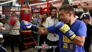 Vasyl Lomachenko's full media workout for Guillermo Rigondeaux - Lomachenko vs. Rigondeaux