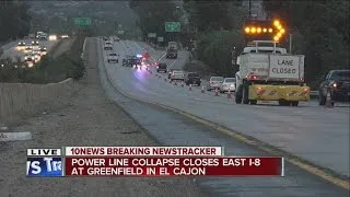 Traffic backed up for miles on I-8 in El Cajon