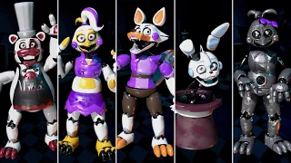 Chica's Party World: REBAKED - All Jumpscares, Animatronics, Custom Night