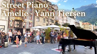 Yann Tiersen's "comptine D'un Autre Été" Street Piano Performance | YUKI PIANO