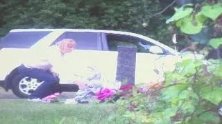 Woman caught on camera stealing statue from grave site