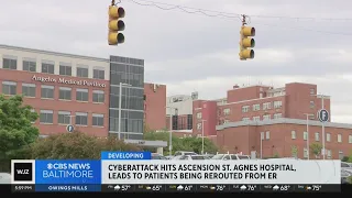 How did a cyberattack impact Ascension St. Agnes Hospital?