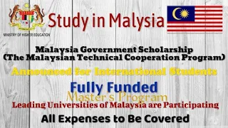 How To Apply For Malaysian Technical Cooperation Programme |MTCP| Scholarships 2022| MS Program|