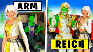 LIEBE wegen GELD! 😘🤑 ARM vs REICH in Fortnite!