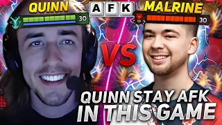 QUINN STAY AFK in THIS GAME BECAUSE OF... | QUINN plays LESHRAC vs MALRINE