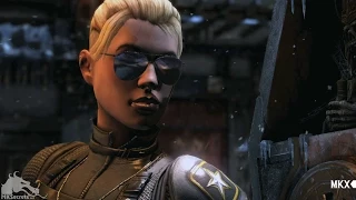 Mortal Kombat X: All Cassie Cage Intro Dialogue (Character Banter) 1080p HD