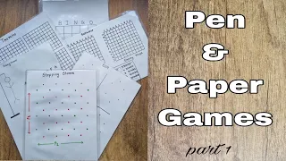 Pen And Paper Games part 1/ 11 Fun And Easy Games/ Travel Games @NurturingLittleMind