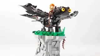 Building  a Lego Toothless from How to Train Your Dragon