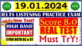 IELTS LISTENING PRACTICE TEST 2024 WITH ANSWERS | 19.01.2024