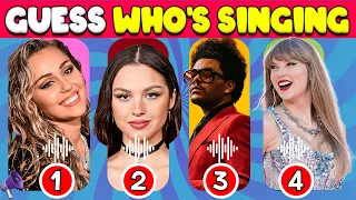 Celebrity Song Guessing Game: The Weeknd, Olivia Rodrigo, Taylor Swift, Doja Cat - Who's Singing? 🎤🎵