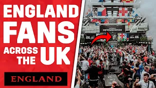 CRAZY FAN REACTIONS ACROSS THE UK | ENGLAND 2 - 0 GERMANY