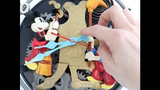 SOLD! DISNEY Donald Duck Wall Clock Cleaners ANIMATED! Chime!! Pendulum TALKING MOVING