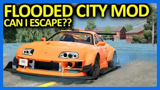 Toyota Supra vs HUGE Flood Escape Challenge in BeamNG Drive?!?