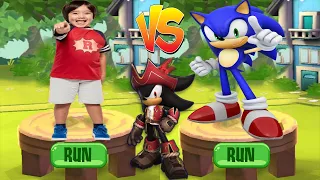 Tag with Ryan vs Sonic Dash - Captain Shadow vs All Bosses Zazz Eggman - All Characters Unlocked