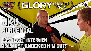 Uku Jürjendal 'I almost knocked him out!' | Glory Heavyweight Grand Prix | Post-Fight Interview