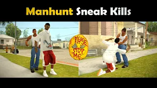 GTA San Andreas Manhunt Sneak Kills mod