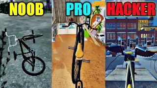 NOOB vs PRO vs HACKER - TouchGrind BMX 2 | Illusion Labs | Ft.@Kugogames@allange | BMX 2 Gameplay #1