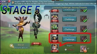 Lords mobile limited challenge saving dreams stage 5