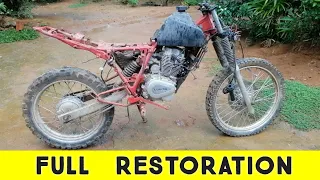 Restoration abandoned motorcycle | LONCIN CR 150 dirt motorcycle full restoration
