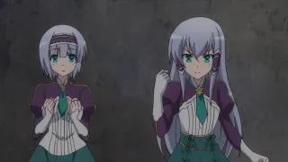 In another world with my smartphone episode 1 english dub Touya meets the Silhoueska twins