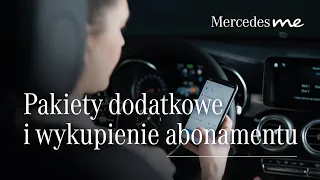 Pakiety dodatkowe i wykupienie abonamentu w aplikacji Mercedes me