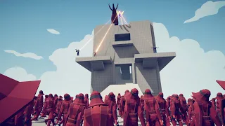 SUMMONER DEFENDS THE TOWER vs EVERY FACTION Totally Accurate Battle Simulator TABS