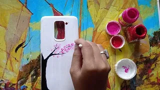 how to painting your phone cover!❤️(DiY) #বাড়ির ছোট মেয়ে