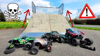 Welches FAHRZEUG ÜBERLEBT am LÄNGSTEN?! - RC Auto Katastrophe im Skatepark...