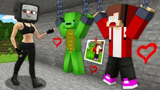 ALL EPISODES of CRAZY TV WOMAN KIDNAPPED Mikey & JJ in Minecraft!  - Maizen